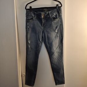 Torrid Women's Distressed Blue Skinny Jeans